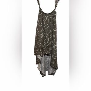 Chic Asymmetrical Dress in Rich Brown